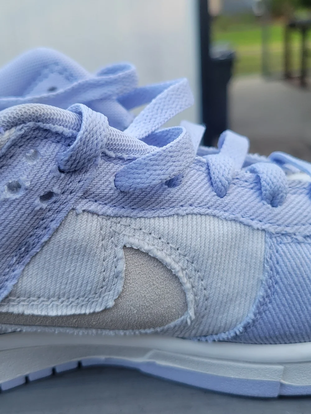 Nike Kids Light Lavender and White Low-Top Sneakers